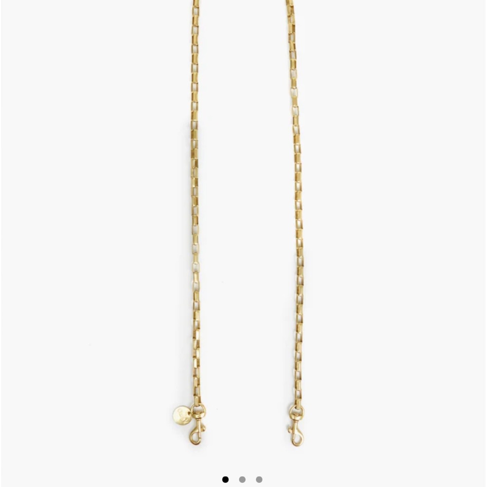 Clare V Box Chain Brass Crossbody Strap. New without tags.